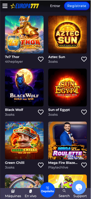 Europa777 Casino Download Mobiele App